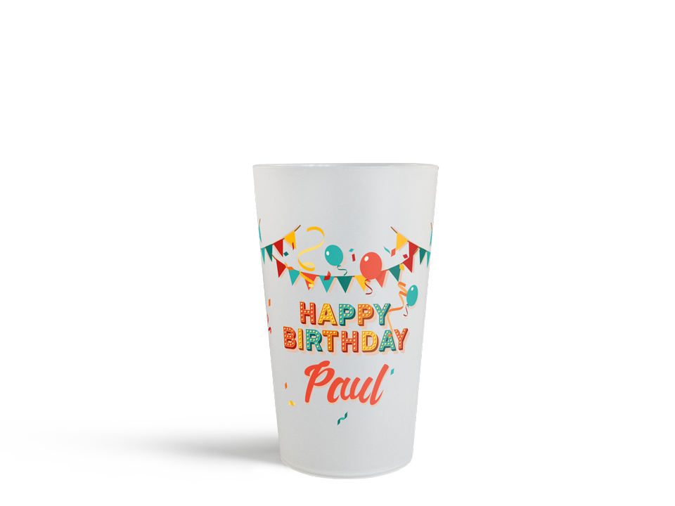 Gobelets anniversaire personnalisés