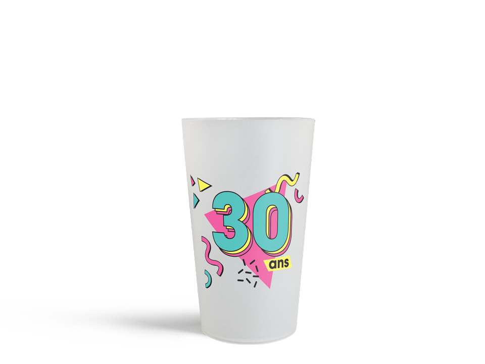 Gobelets anniversaire personnalisés