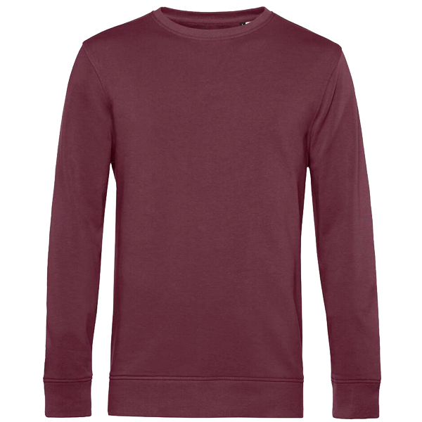 Sweat organique avant burgundy