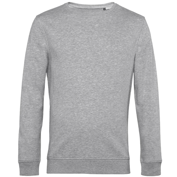 Sweat organique avant heather grey
