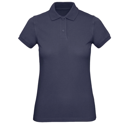 Polo bio femme navy blue