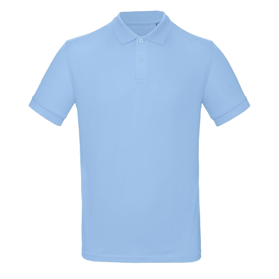 Polo bio homme sky blue