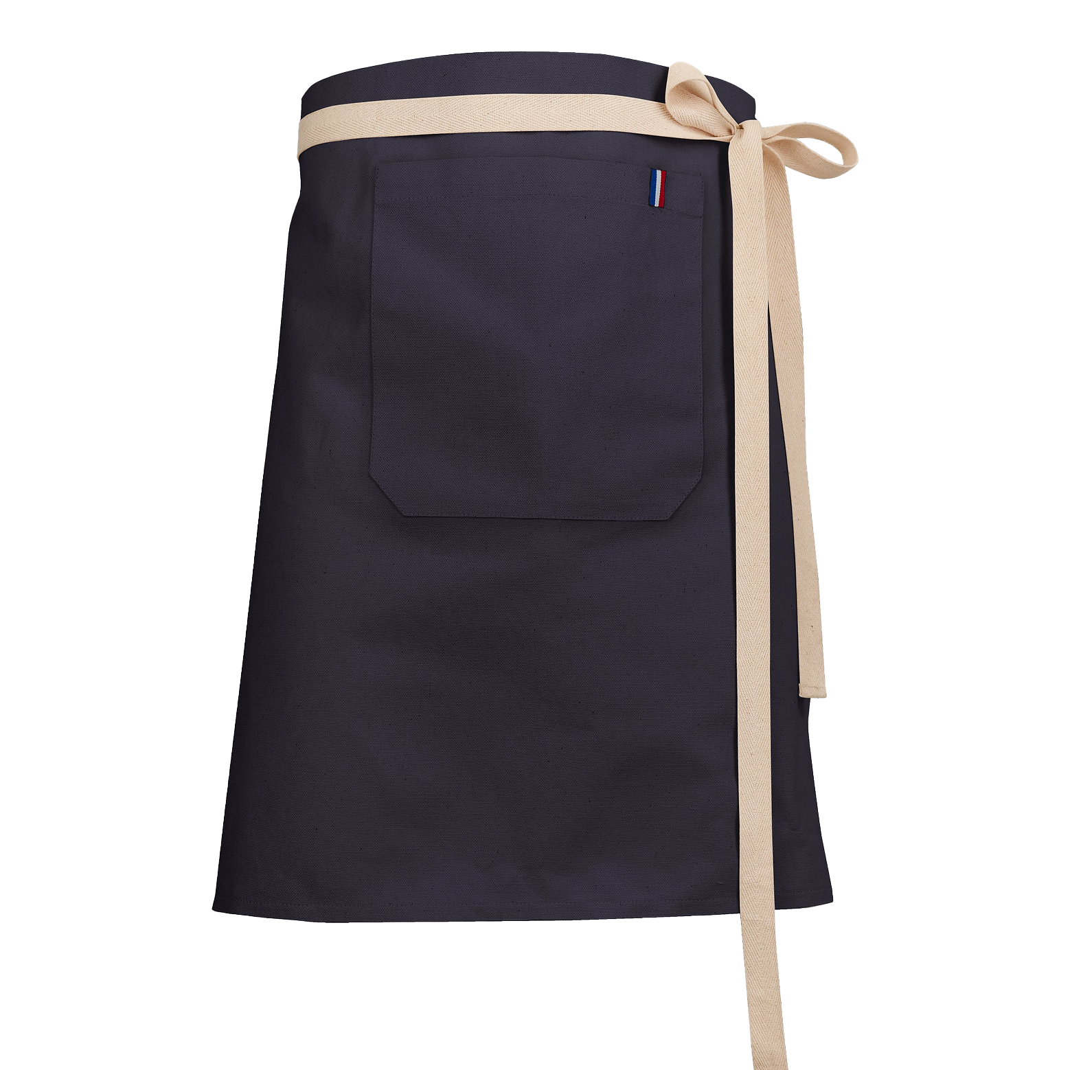 Tablier français court bleu marine