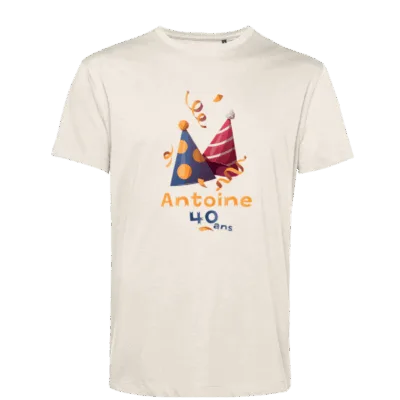 T-shirt personnalisé anniversaire 40ans