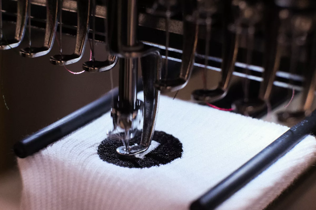 chaussettes broderie Dooinit Festival
